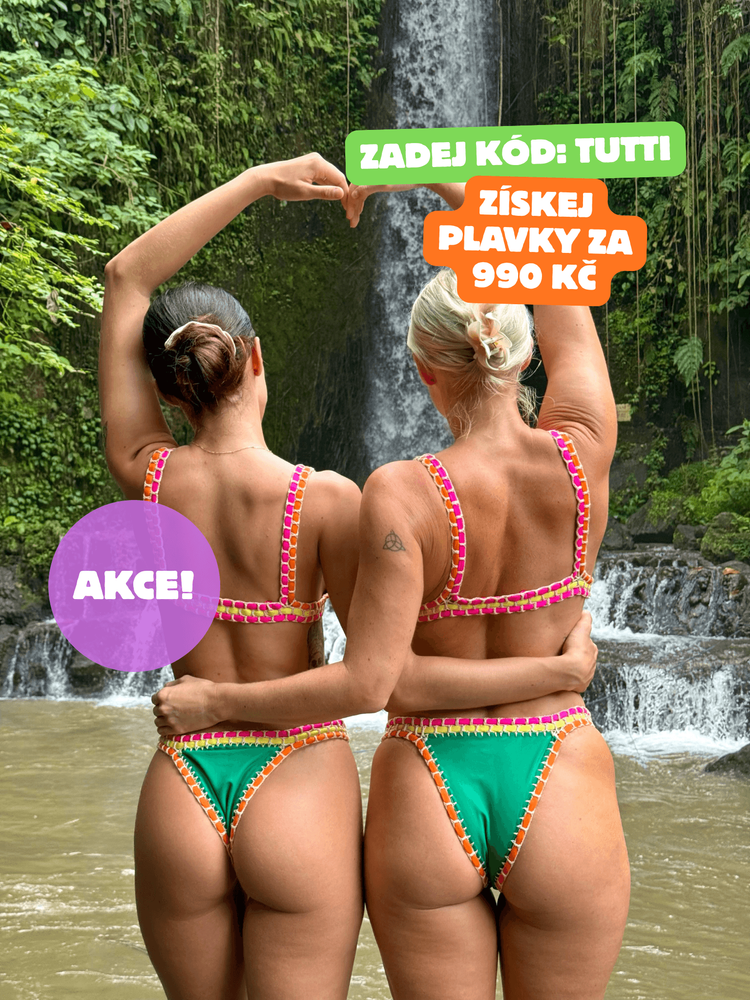 Crochet bikini bottom green