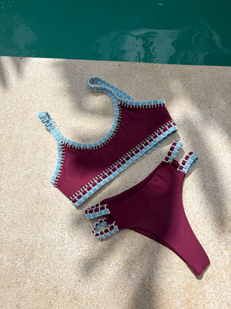New crochet bikini bottom aquaberry