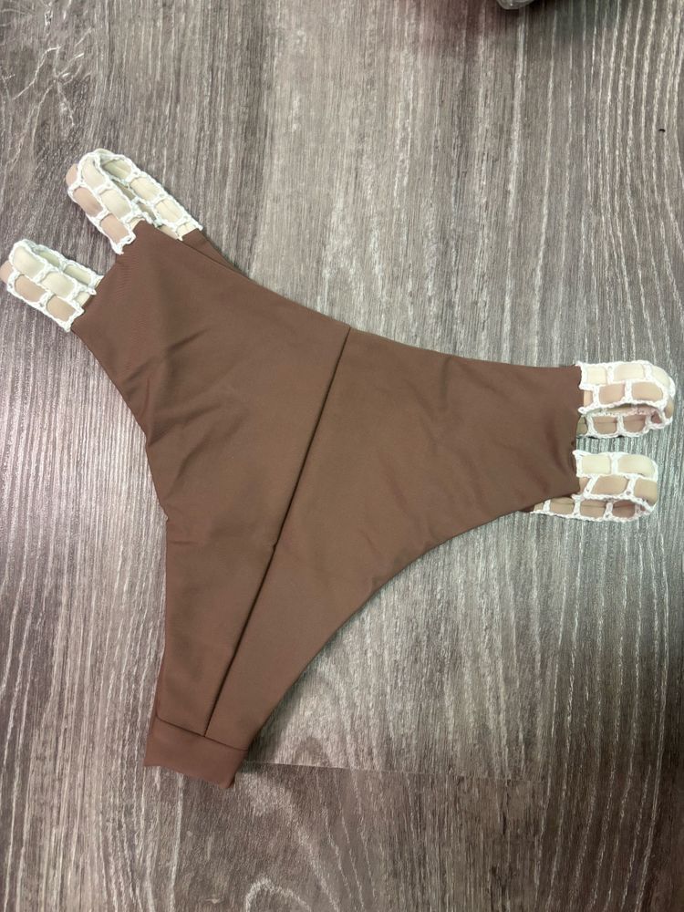 New crochet bikini bottom cappuccino