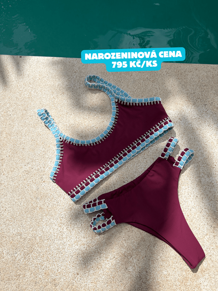 New crochet bikini bottom aquaberry