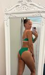 New crochet bikini lambada top green